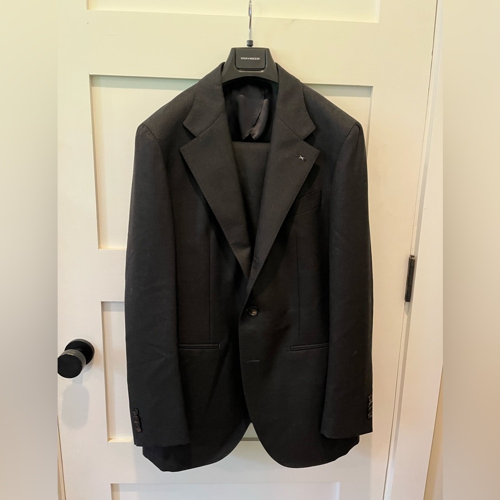 Spier & Mackay Charcoal Twill Neo Cut Suit - NWT, Unaltered
